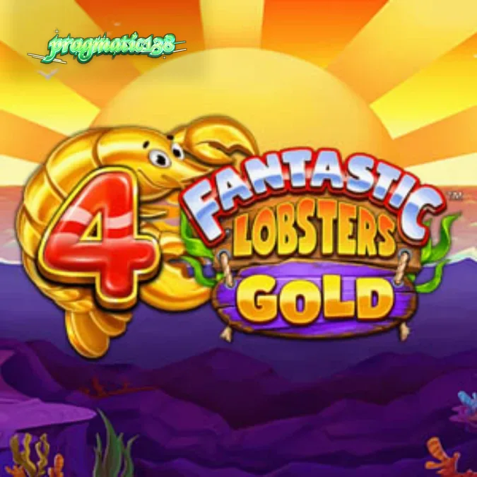 Tampilan visual slot 4 Fantastic Lobsters Gold dengan tema bawah laut yang penuh warna